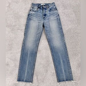 Moussy Straight Leg Blue Jeans - Size 25 - Never Worn!
